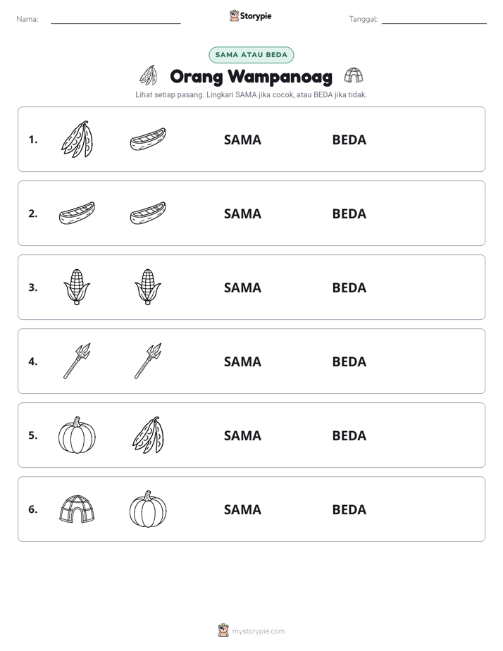 Sama atau Berbeda