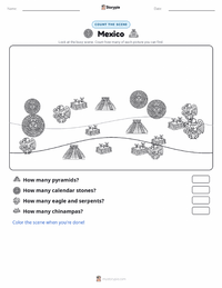Mexico printable worksheet preview