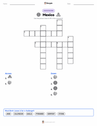 Mexico printable worksheet preview