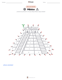 Vista previa de la hoja de trabajo imprimible de México