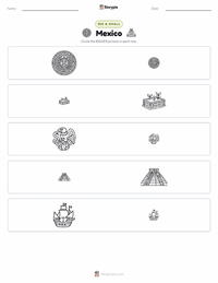 Mexico printable worksheet preview
