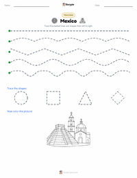 Mexico printable worksheet preview