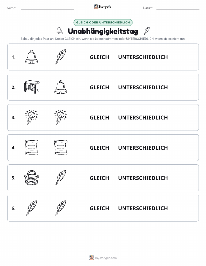Gleich oder Anders