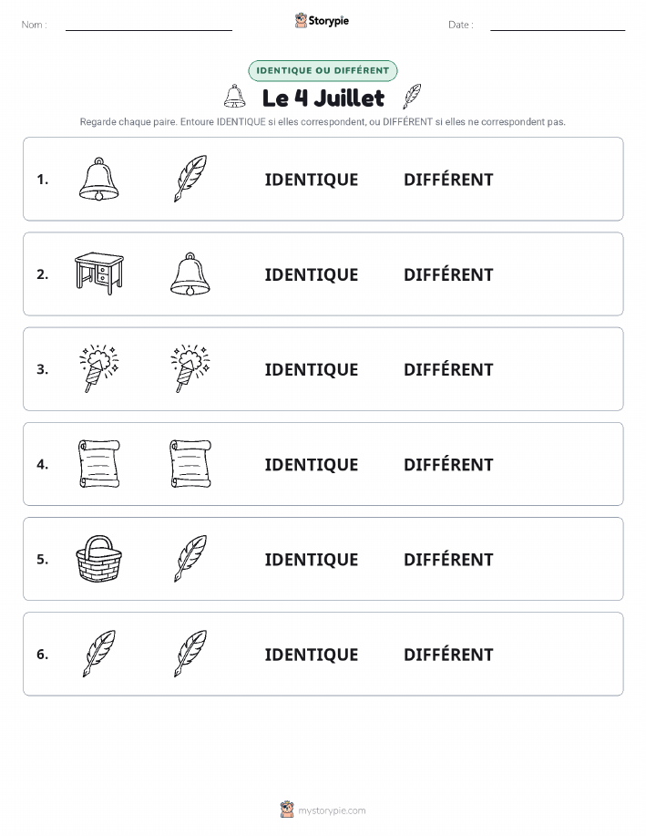 Identique ou Différent