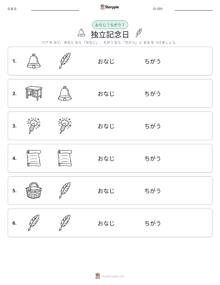 同じか違うか