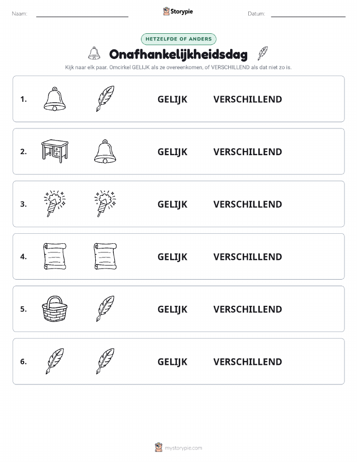 Zelfde of Verschillend