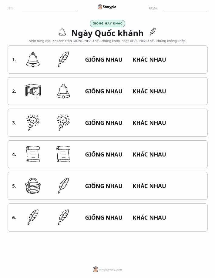 Giống Hay Khác