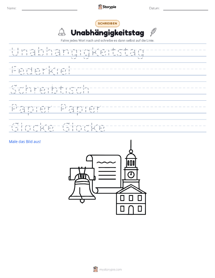 Schreibübung