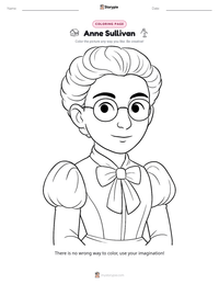 Anne Sullivan printable worksheet preview