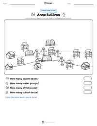 Anne Sullivan printable worksheet preview