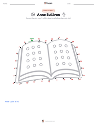 Anne Sullivan printable worksheet preview