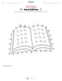 Anne Sullivan afdrukbare werkblad voorbeeld