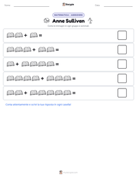 Anteprima della scheda stampabile di Anne Sullivan