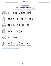 Xem trước tài liệu in sẵn Anne Sullivan