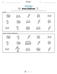 Anne Sullivan printable worksheet preview