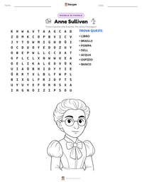 Anteprima della scheda stampabile di Anne Sullivan