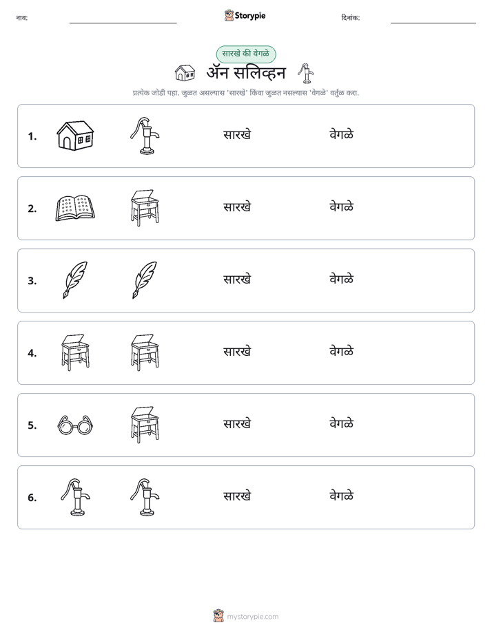समान की भिन्न