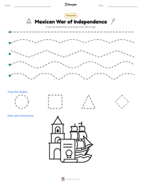 Mexican War of Independence printable worksheet preview