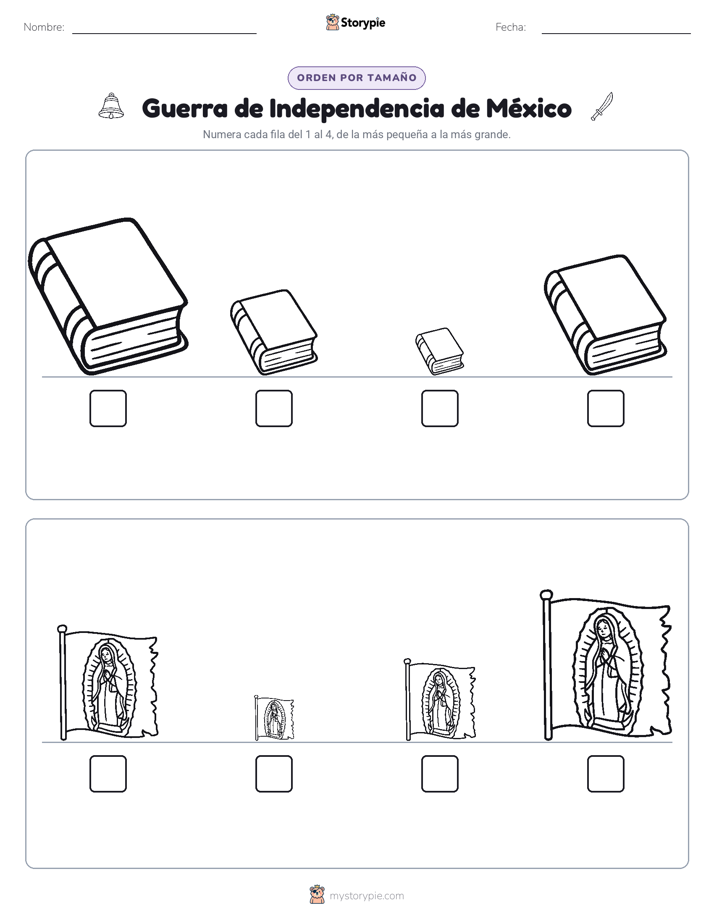Orden de Tamaños