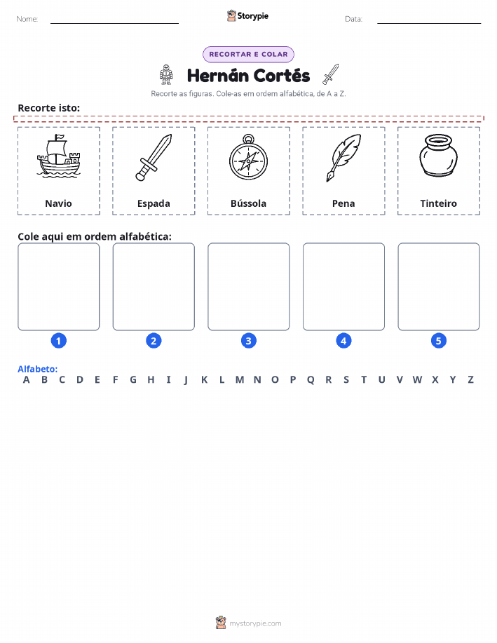 Recortar & Colar Alfabeto