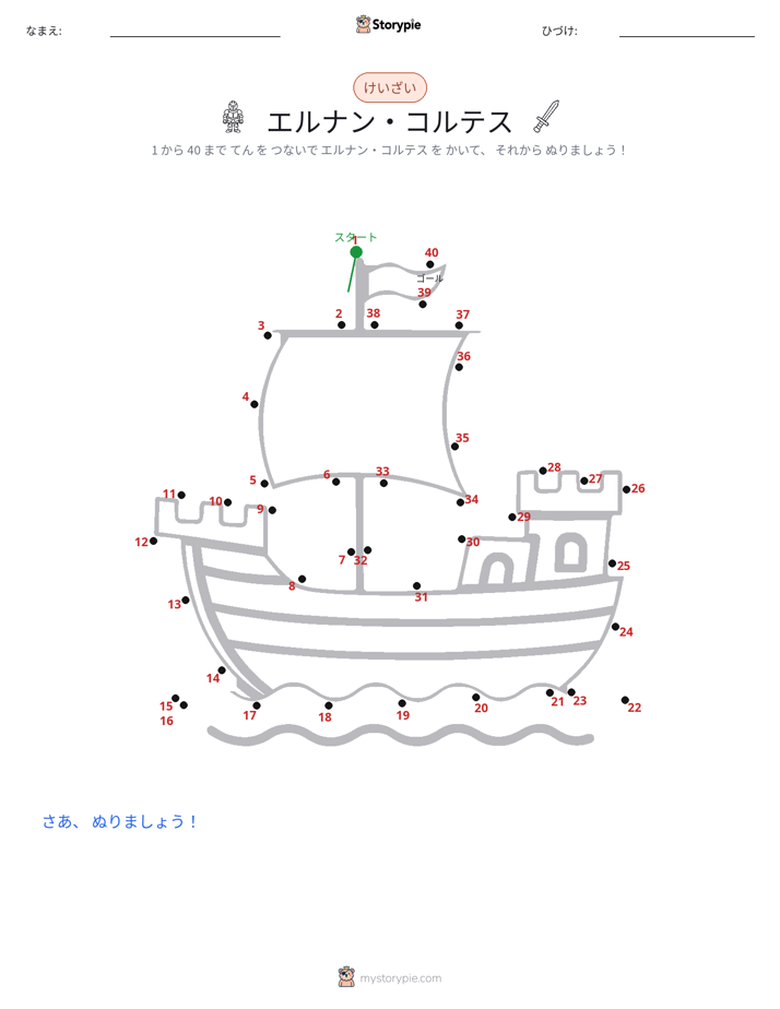 点つなぎ