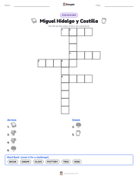 Miguel Hidalgo y Costilla printable worksheet preview