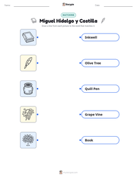 Miguel Hidalgo y Costilla printable worksheet for kids