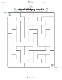 Miguel Hidalgo y Costilla printable worksheet preview
