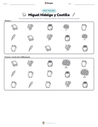 Miguel Hidalgo y Costilla printable worksheet preview