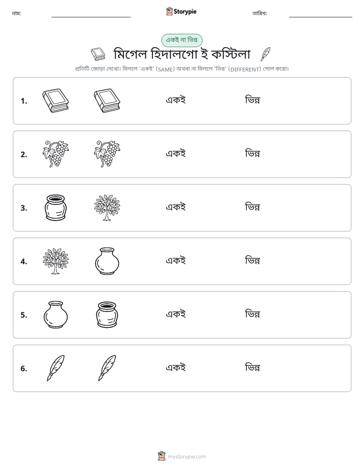 একই বা ভিন্ন
