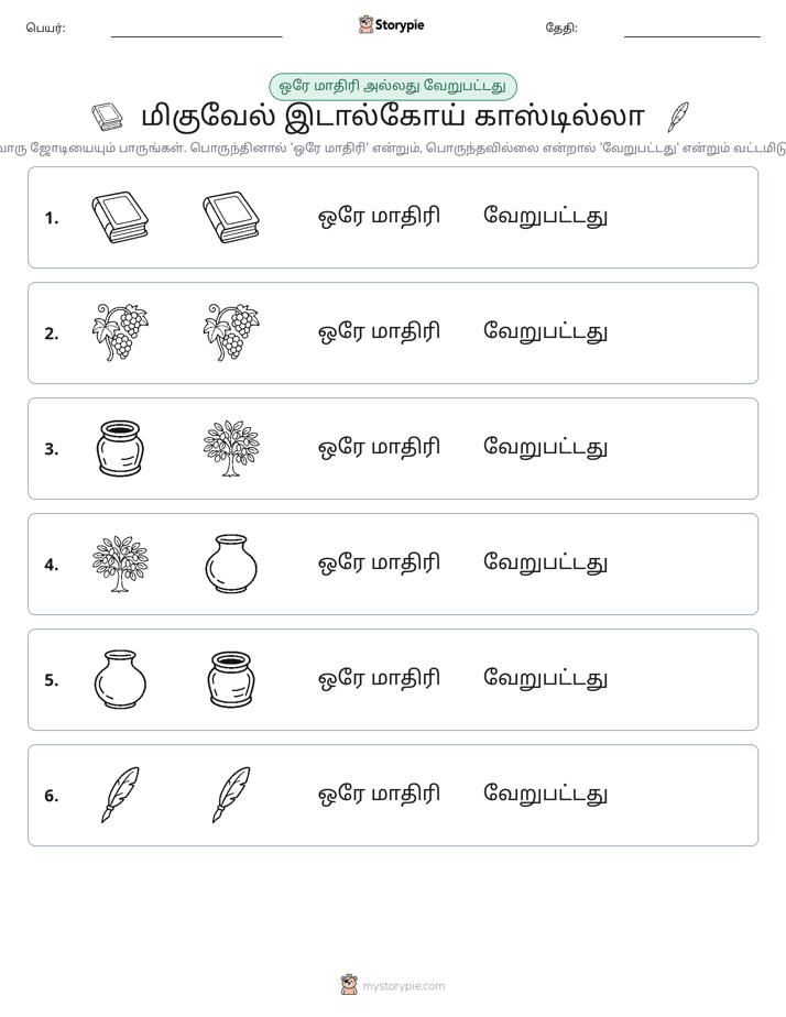 அதே அல்லது மாறுபட்டது