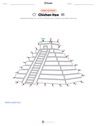 Chichen Itza druckbare Arbeitsblatt Vorschau