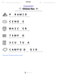 Anteprima della scheda stampabile di Chichen Itza