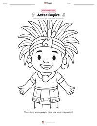 Aztec Empire printable worksheet preview