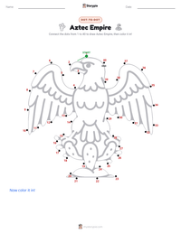 Aztec Empire printable worksheet preview