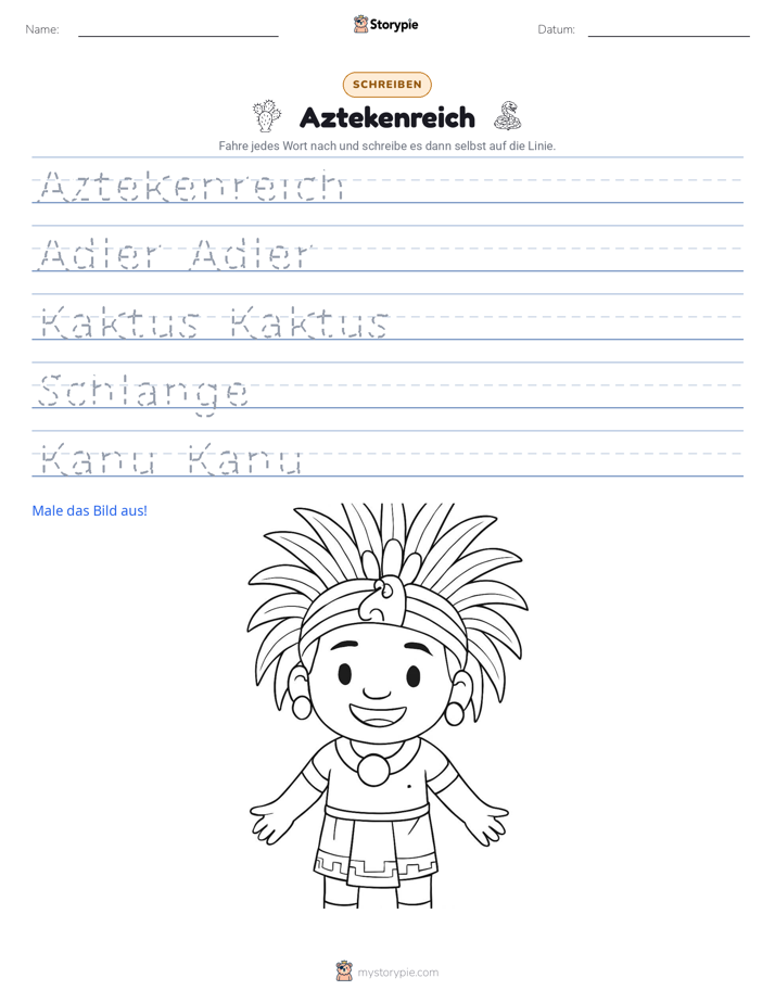 Schreibübung