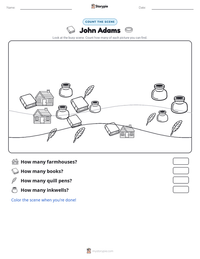 John Adams printable worksheet preview