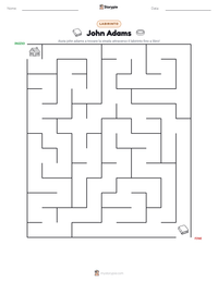Anteprima della scheda stampabile di John Adams