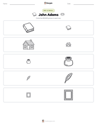 John Adams printable worksheet preview