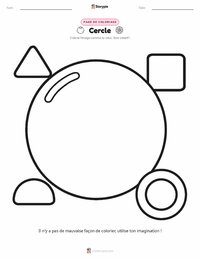 Page de coloriage Cercle pour les enfants