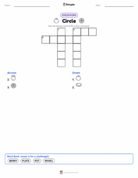 Circle printable worksheet preview