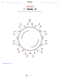 Circle printable worksheet preview