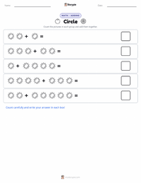 Circle printable worksheet preview