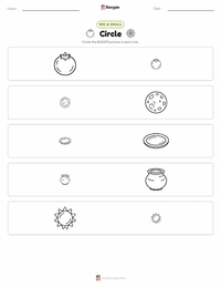 Circle printable worksheet preview