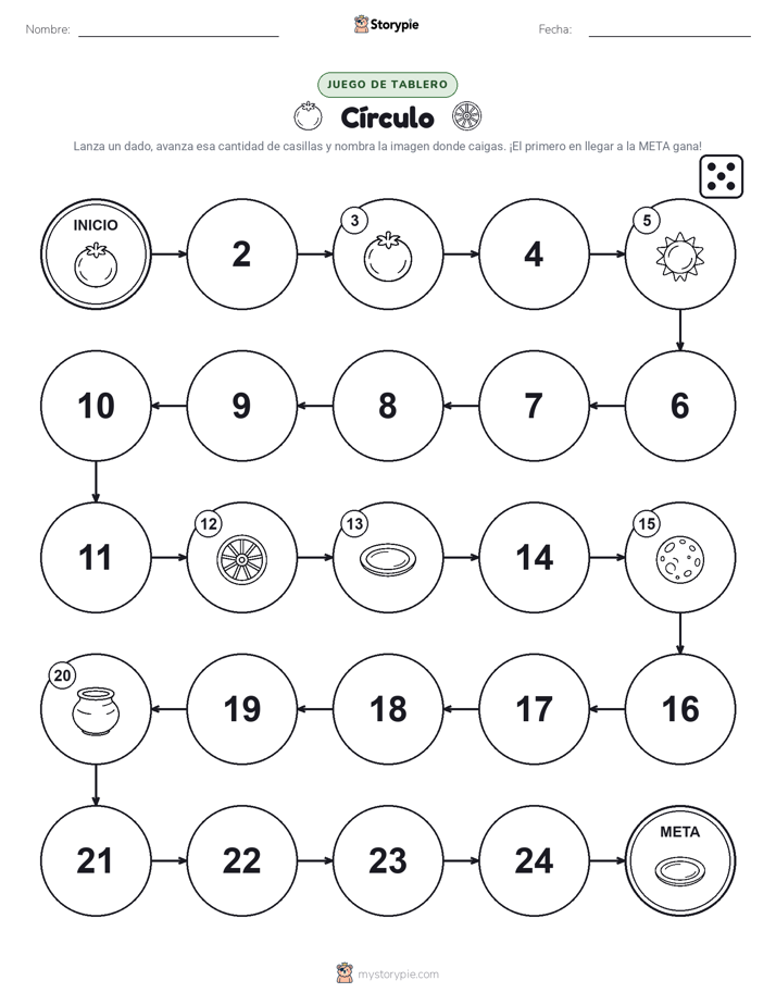 Juego de Rueda y Avanza