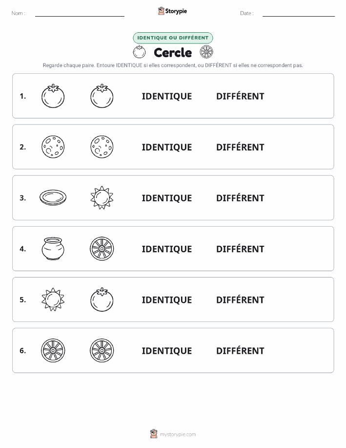 Identique ou Différent