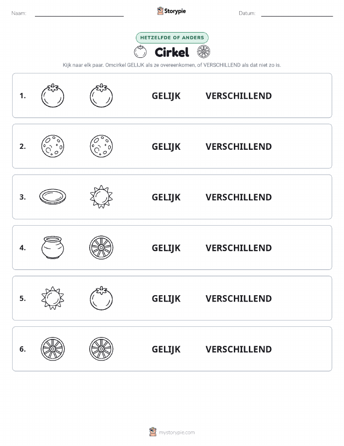 Zelfde of Verschillend