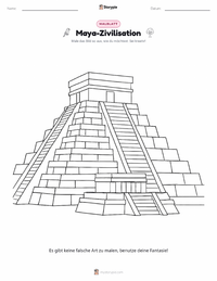 Maya-Zivilisation druckbare Arbeitsblatt Vorschau