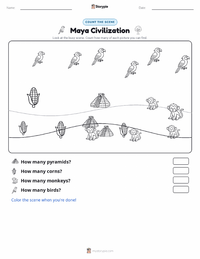 Maya Civilization printable worksheet preview