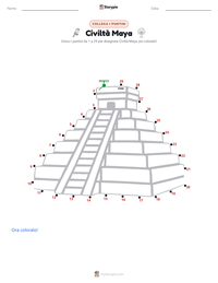 Anteprima della scheda stampabile di Civiltà Maya
